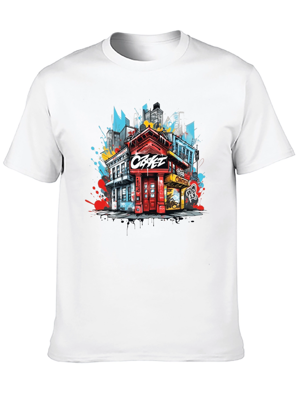 Urban Graphic Tee: Cityscape Design