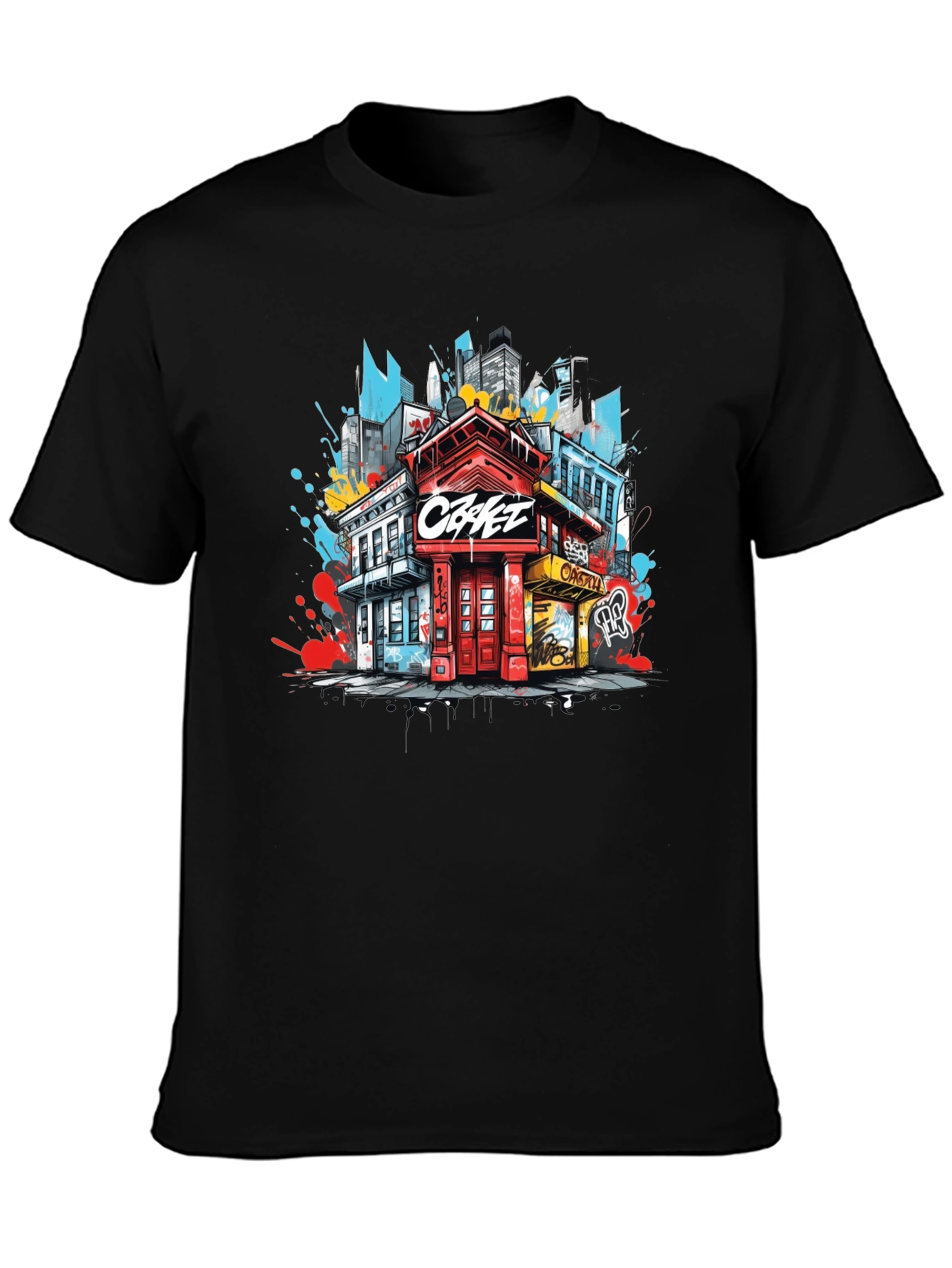 Urban Graphic Tee: Cityscape Design