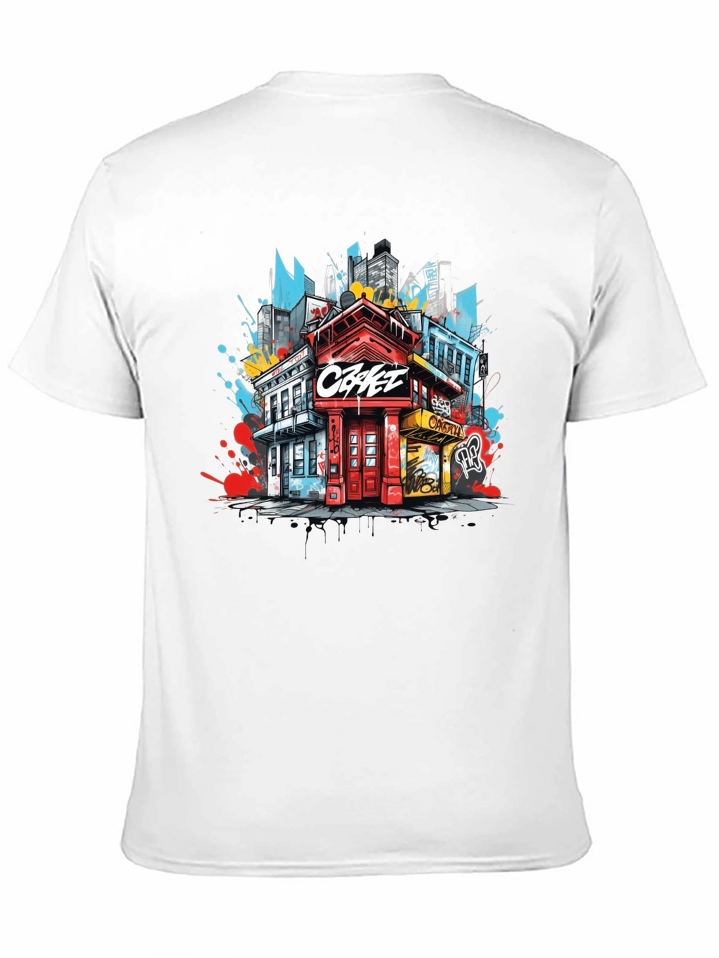 Urban Graphic Tee: Cityscape Design