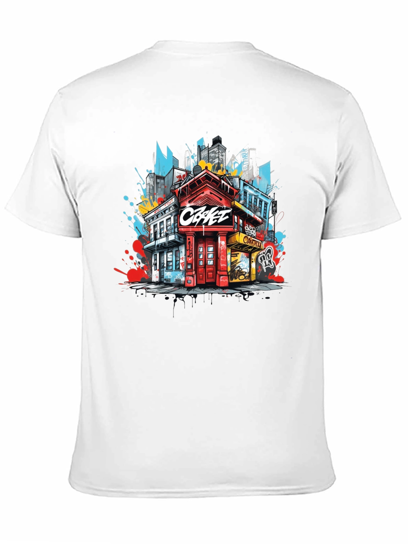 Urban Graphic Tee: Cityscape Design