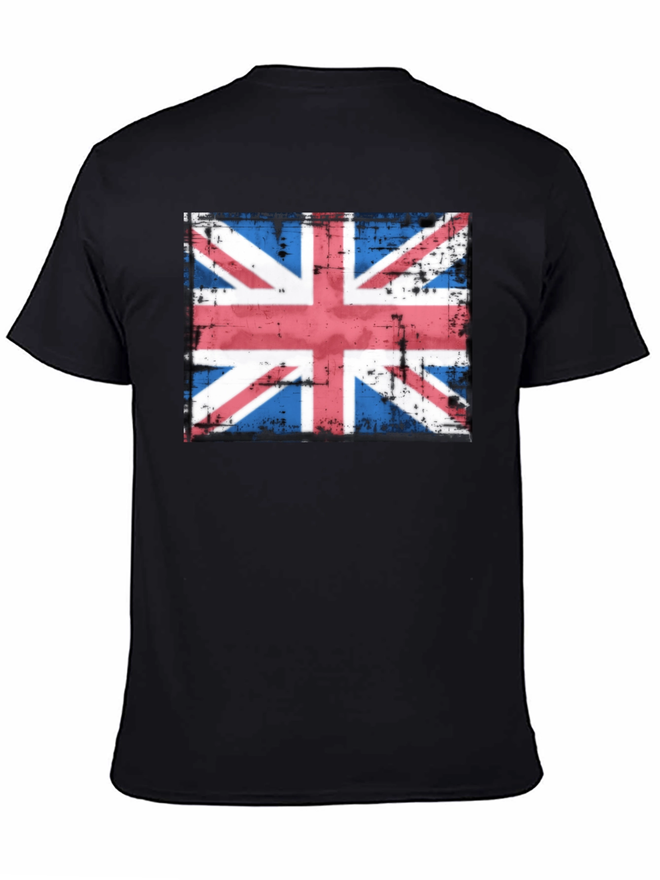 Union Jack Flag Graphic T-Shirt - Distressed Look
