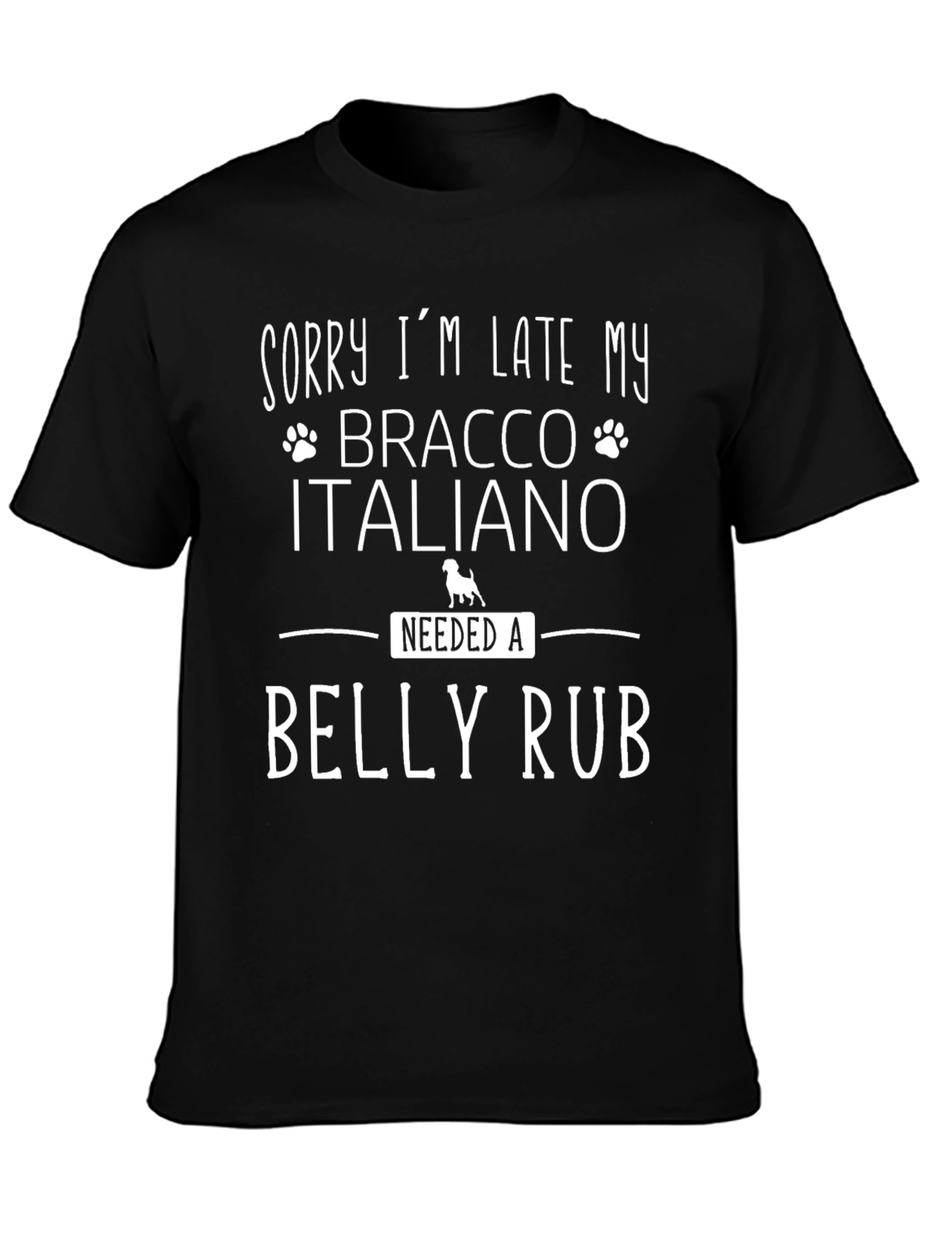 Bracco Italiano Belly Rub T-Shirt - Dog Lover Tee