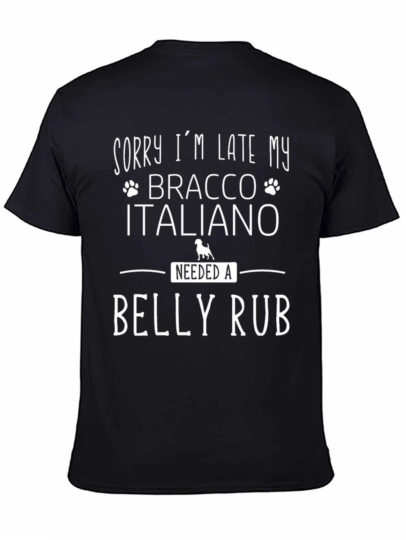 Bracco Italiano Belly Rub T-Shirt - Dog Lover Tee