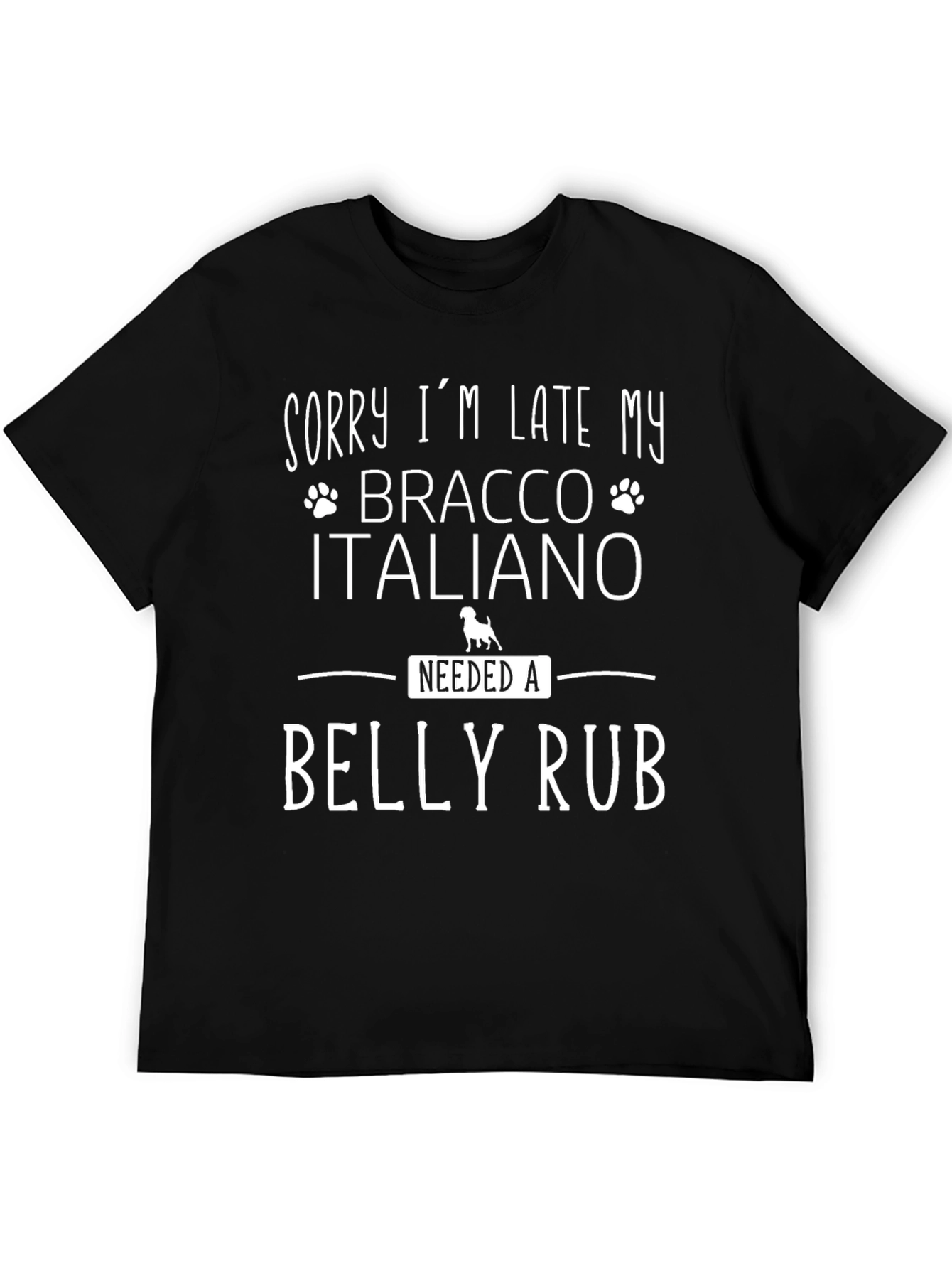 Bracco Italiano Belly Rub T-Shirt - Dog Lover Tee
