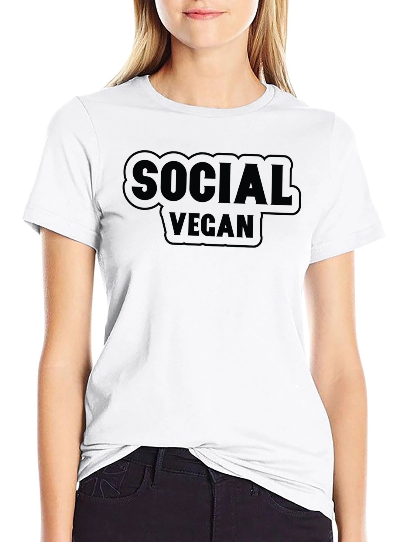 Social Vegan Graphic T-Shirt - Comfortable Everyday Wear