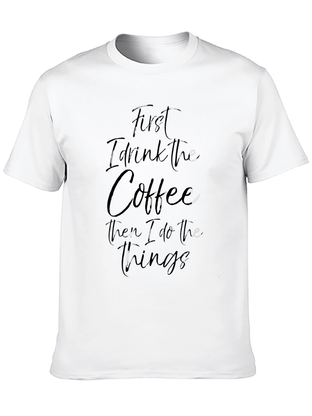 Coffee First Black Graphic Tee