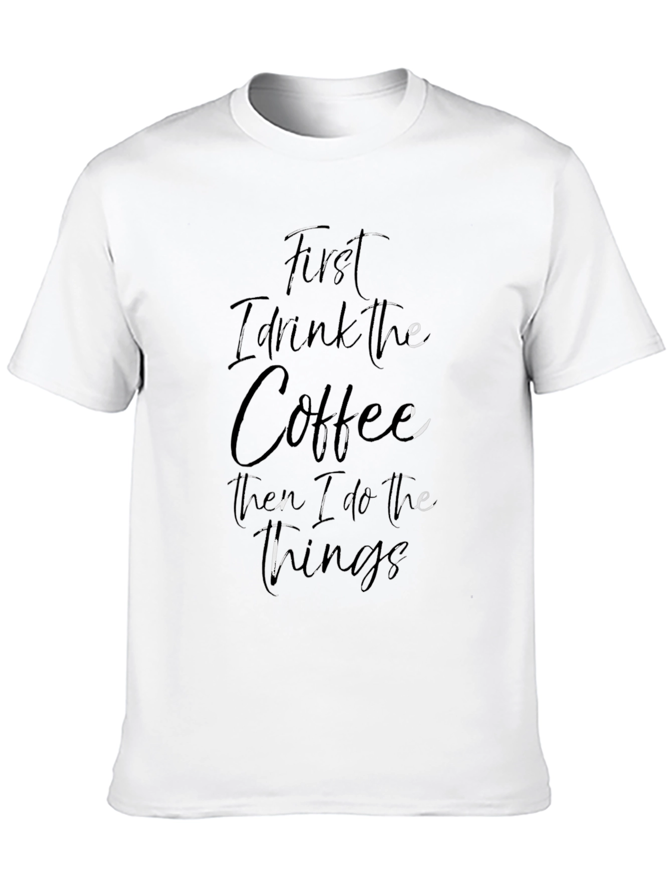 Coffee First Black Graphic Tee