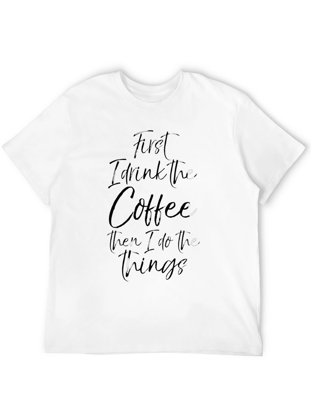 Coffee First Black Graphic Tee