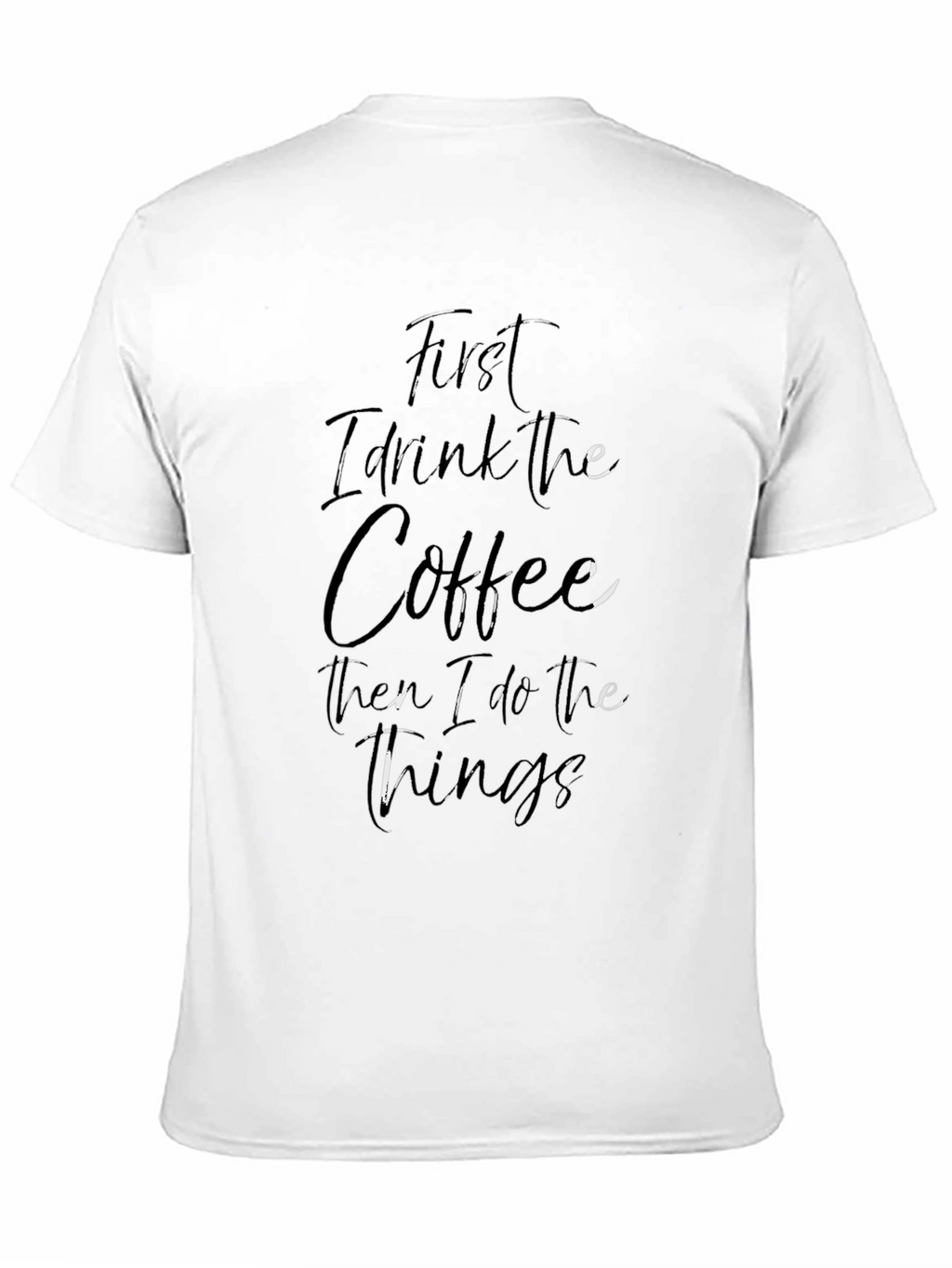 Coffee First Black Graphic Tee
