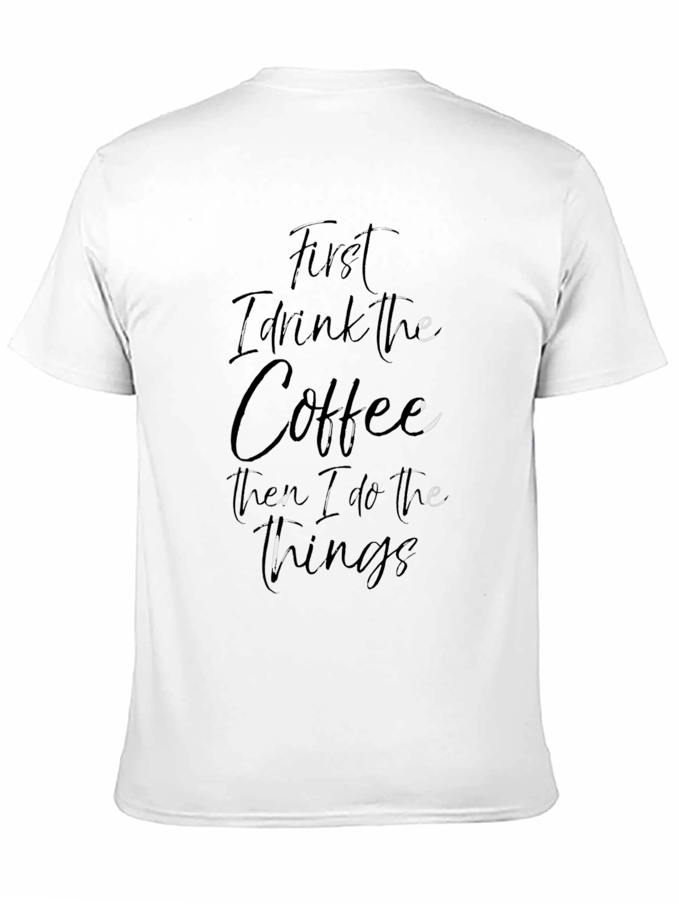 Coffee First Black Graphic Tee