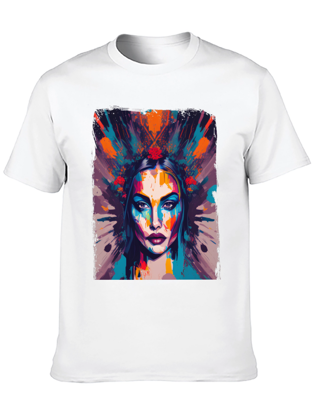 Abstract Woman Graphic Tee - Artistic Fashion