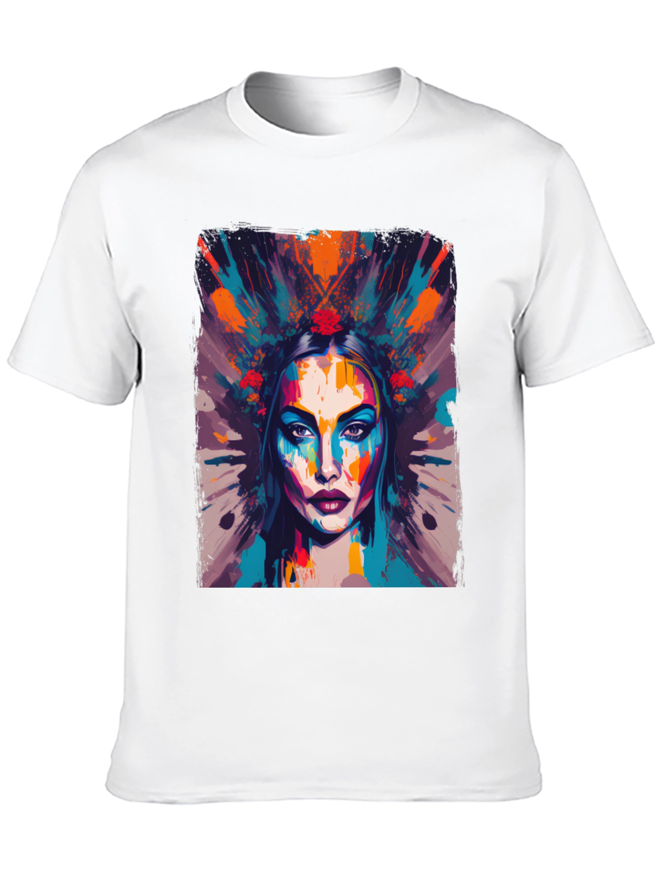 Abstract Woman Graphic Tee - Artistic Fashion