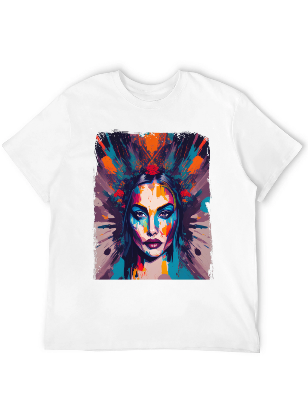 Abstract Woman Graphic Tee - Artistic Fashion