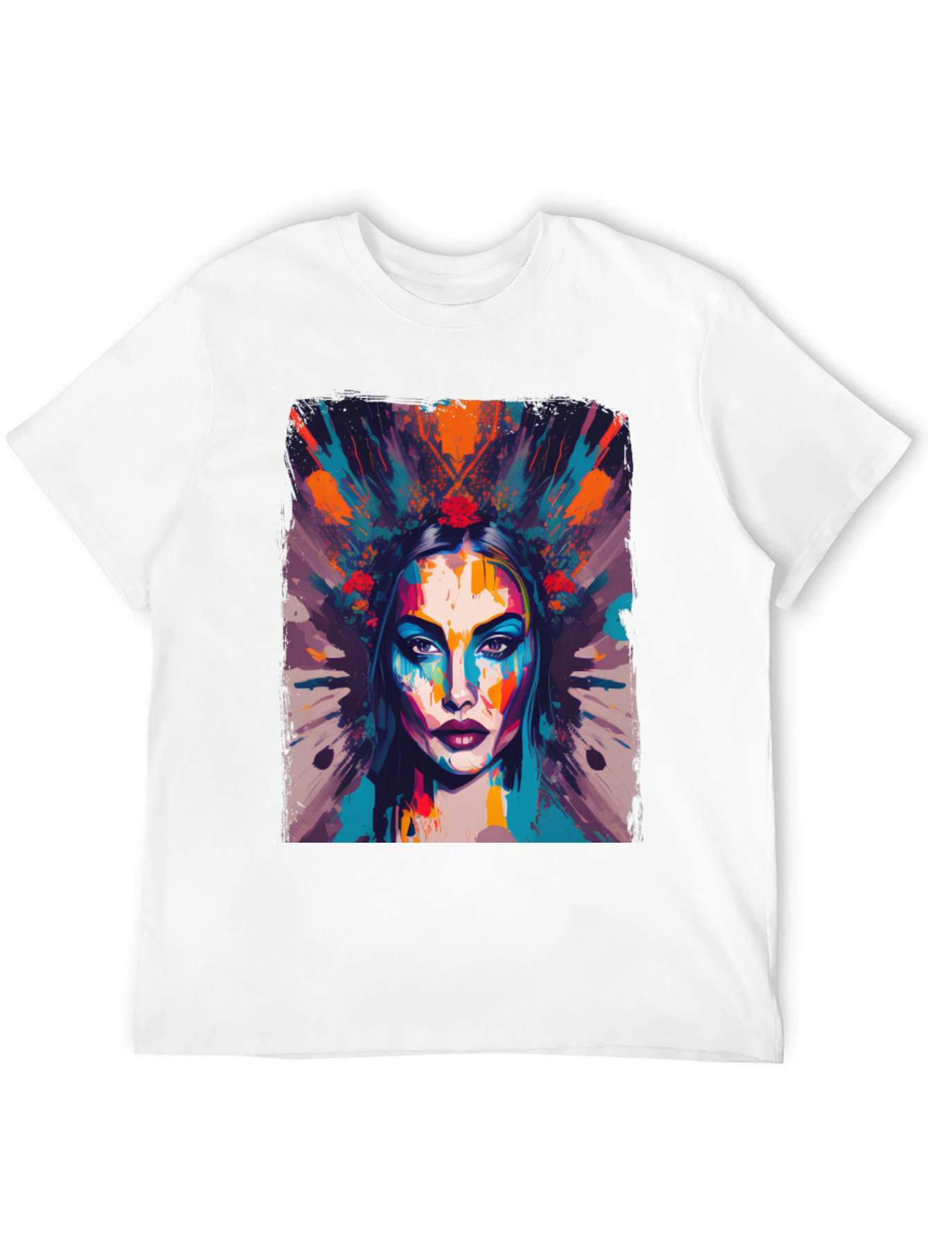 Abstract Woman Graphic Tee - Artistic Fashion