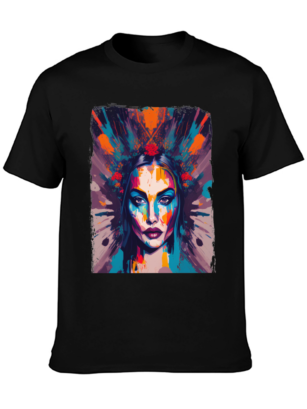 Abstract Woman Graphic Tee - Artistic Fashion