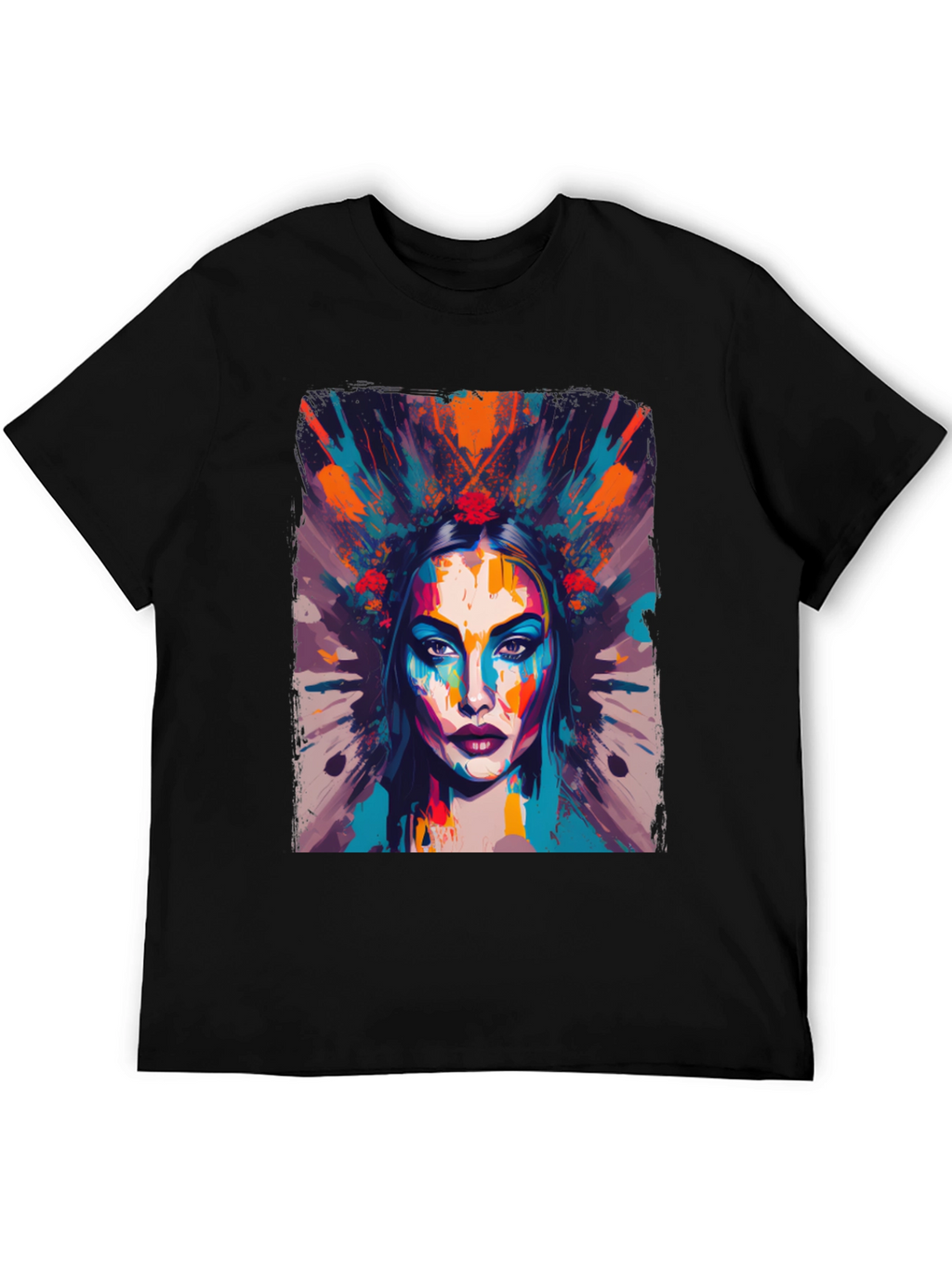 Abstract Woman Graphic Tee - Artistic Fashion