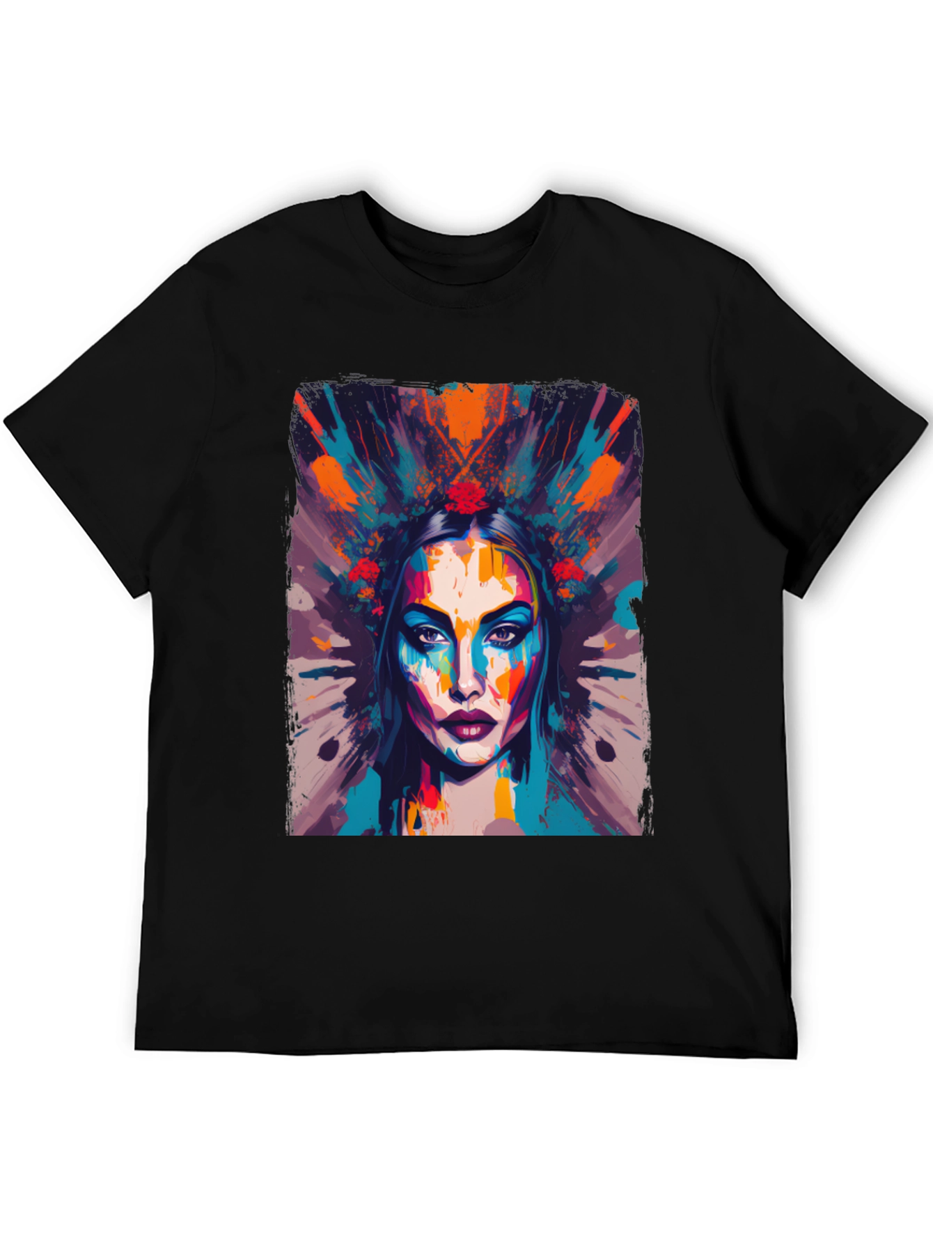 Abstract Woman Graphic Tee - Artistic Fashion