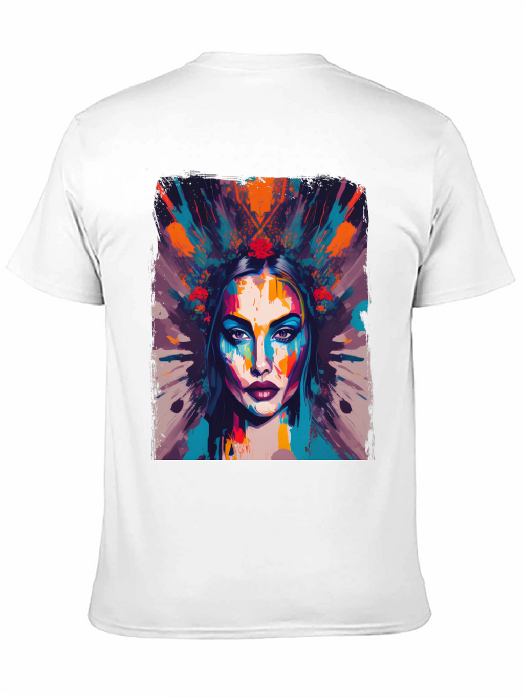 Abstract Woman Graphic Tee - Artistic Fashion