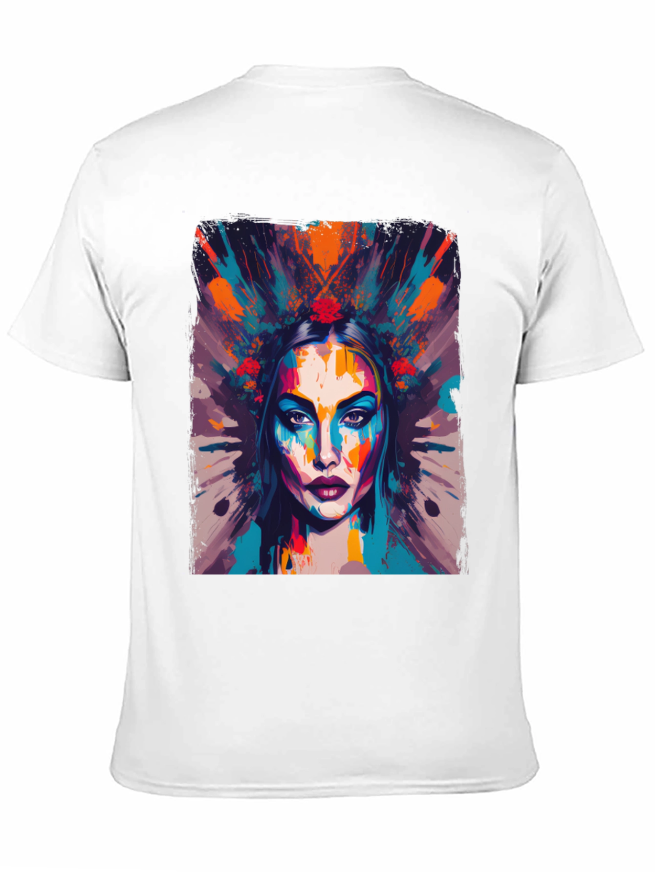 Abstract Woman Graphic Tee - Artistic Fashion