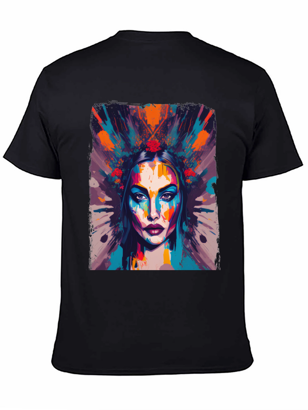 Abstract Woman Graphic Tee - Artistic Fashion
