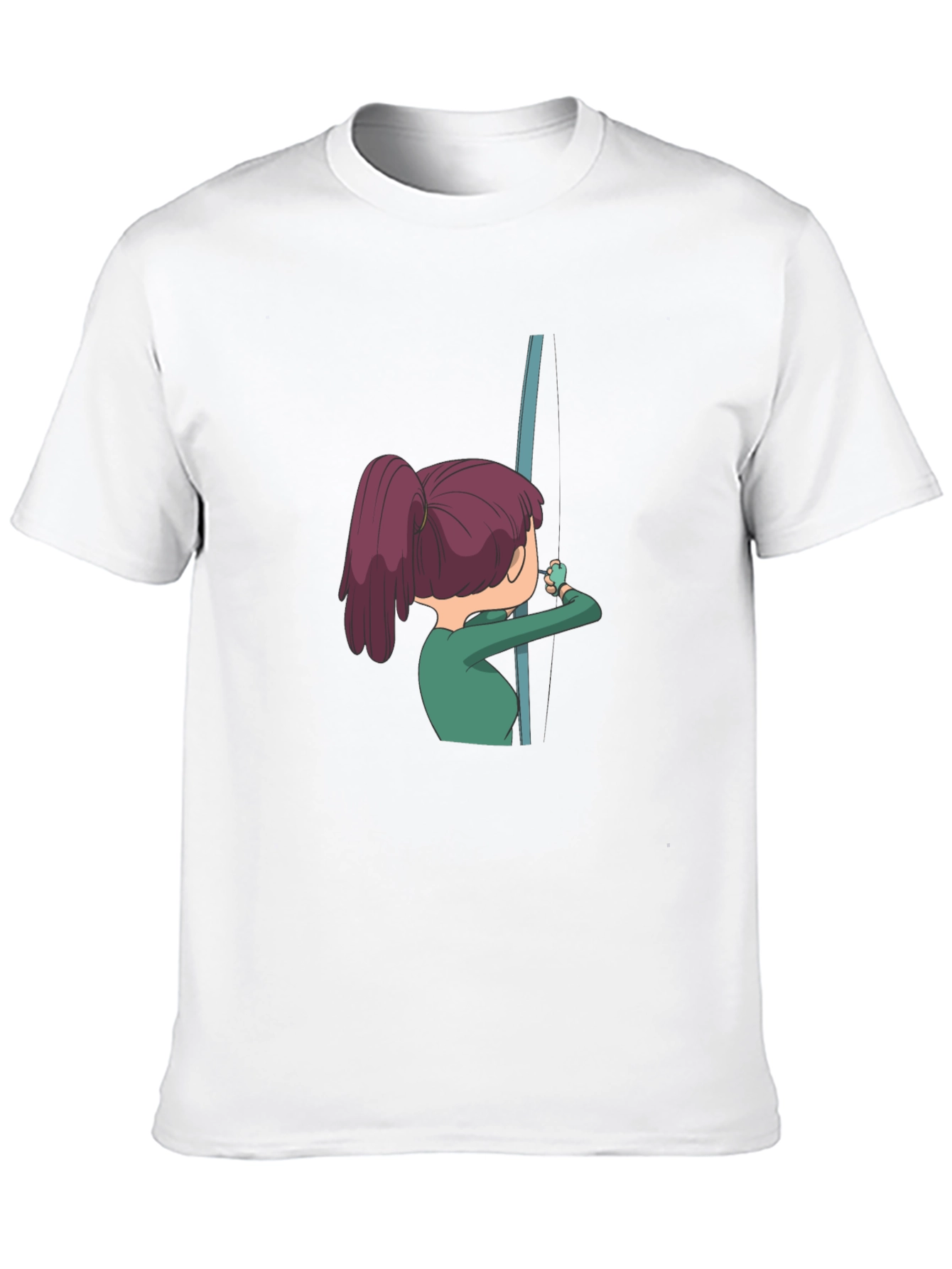 Cartoon Angler T-Shirt - Black