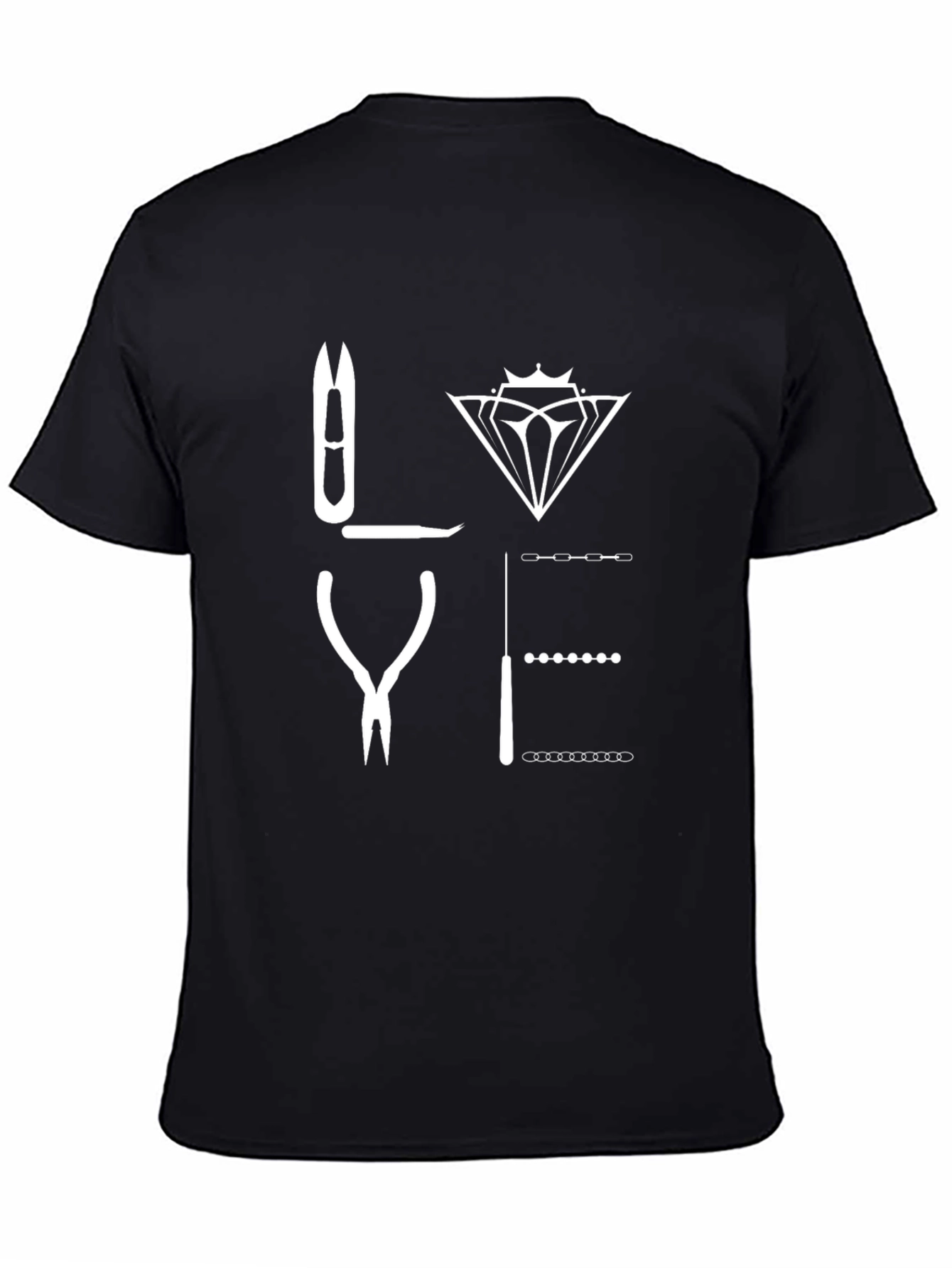 Nail Technician LOVE Graphic T-Shirt - Black