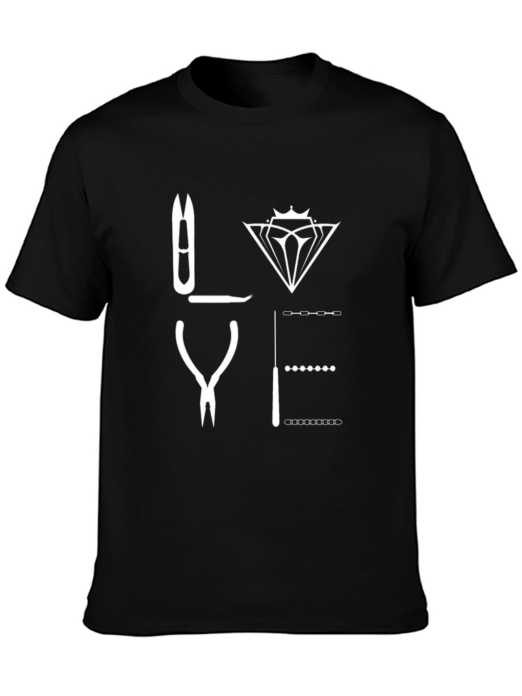 Nail Technician LOVE Graphic T-Shirt - Black