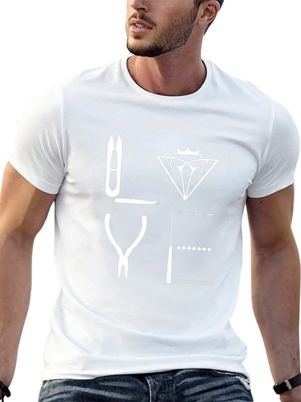 Nail Technician LOVE Graphic T-Shirt - Black