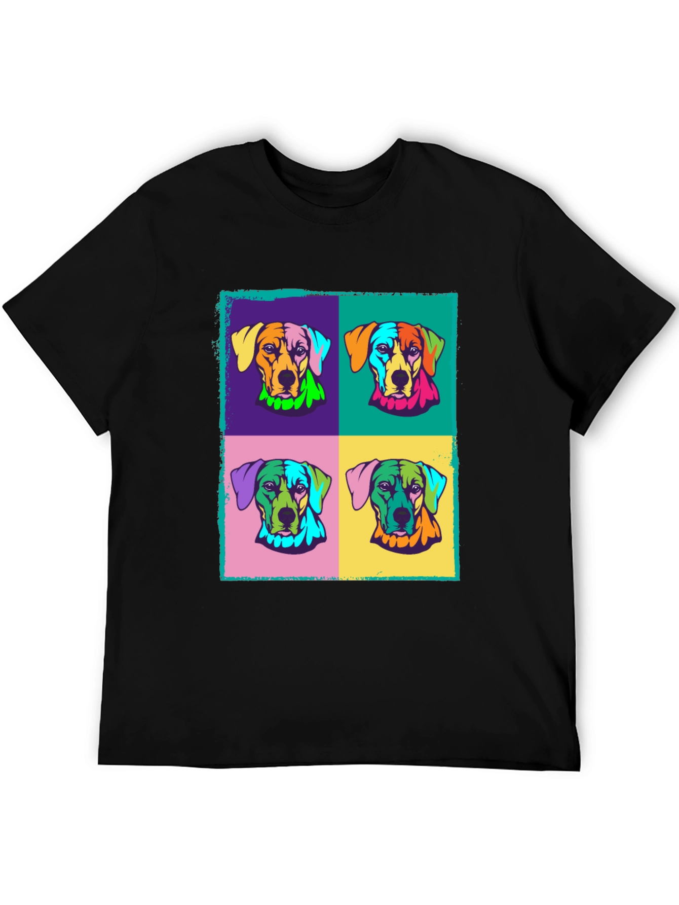 Pop Art Dog T-Shirt | Colorful Canine Tee