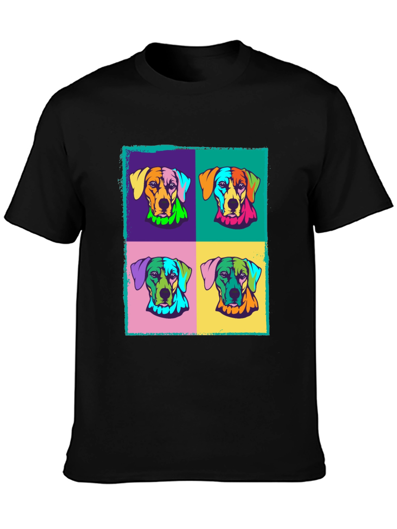 Pop Art Dog T-Shirt | Colorful Canine Tee