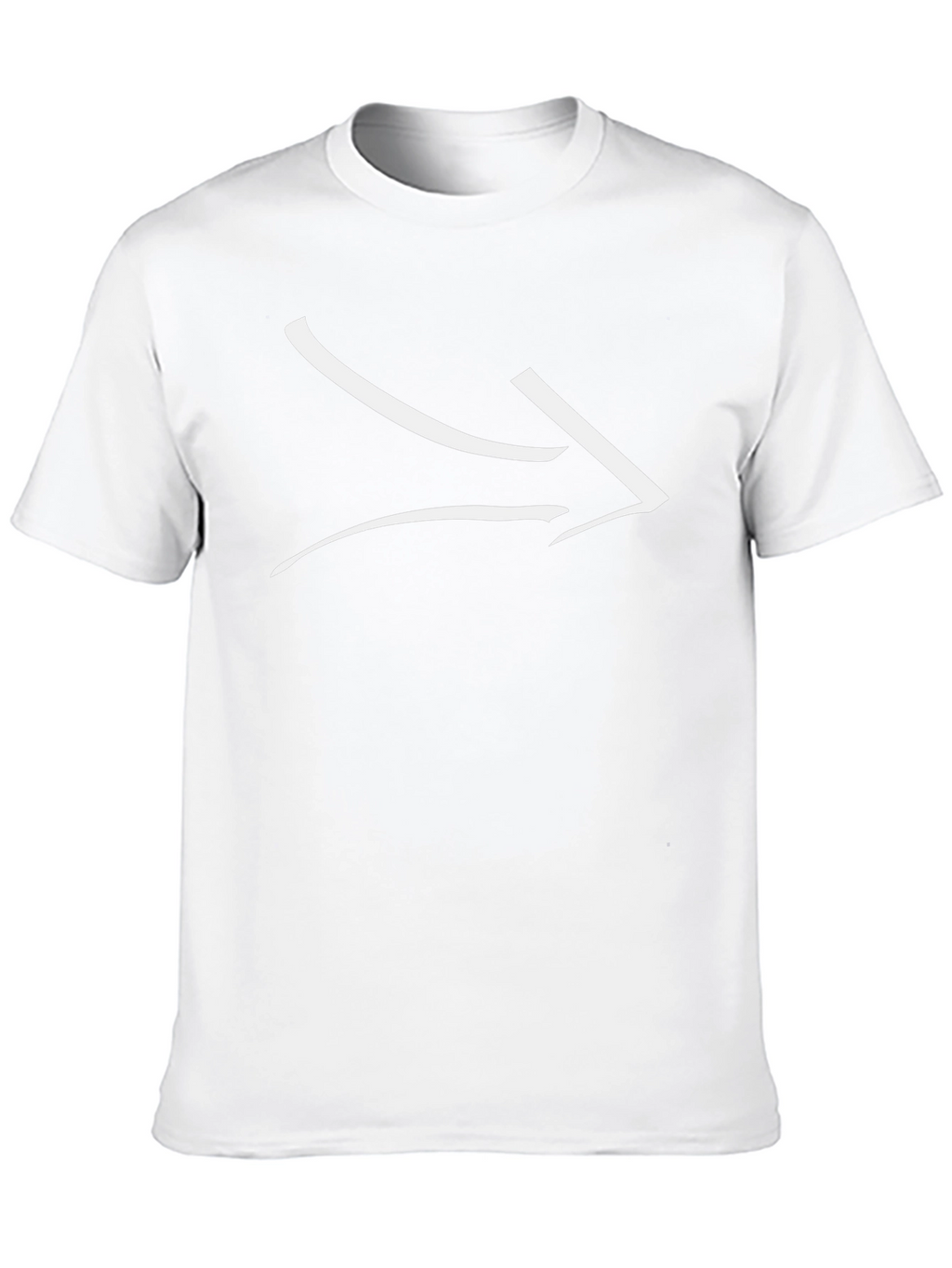 Modern Arrow Graphic Tee - Black Cotton Casual Shirt