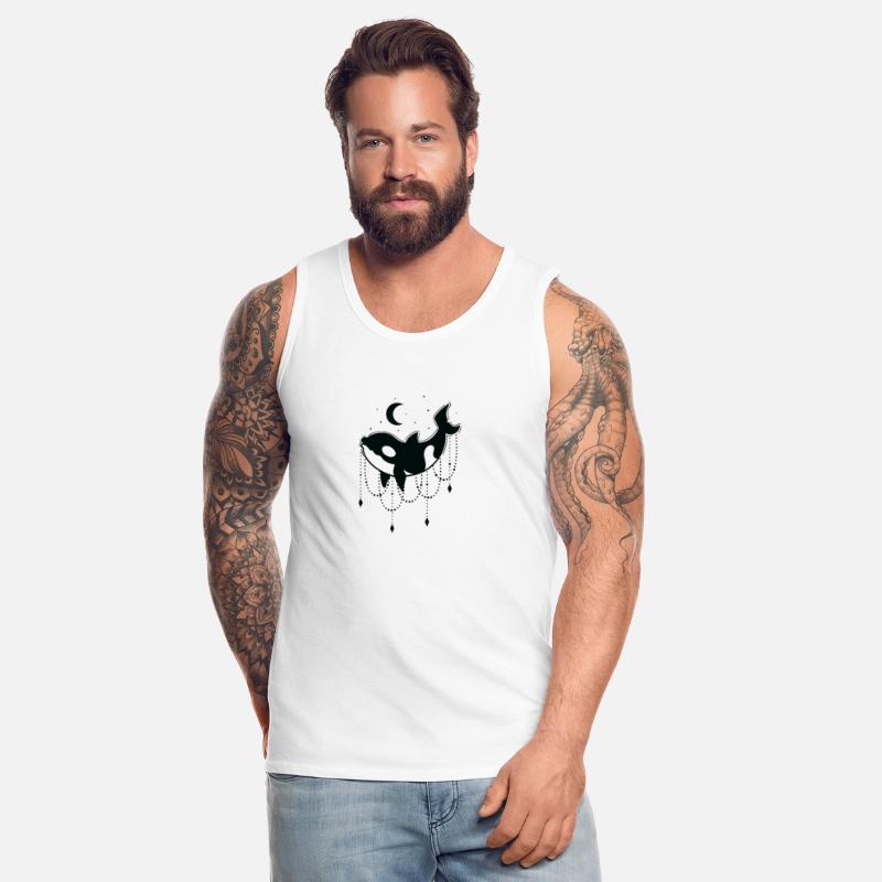 Orca with Chains in front of Moon
