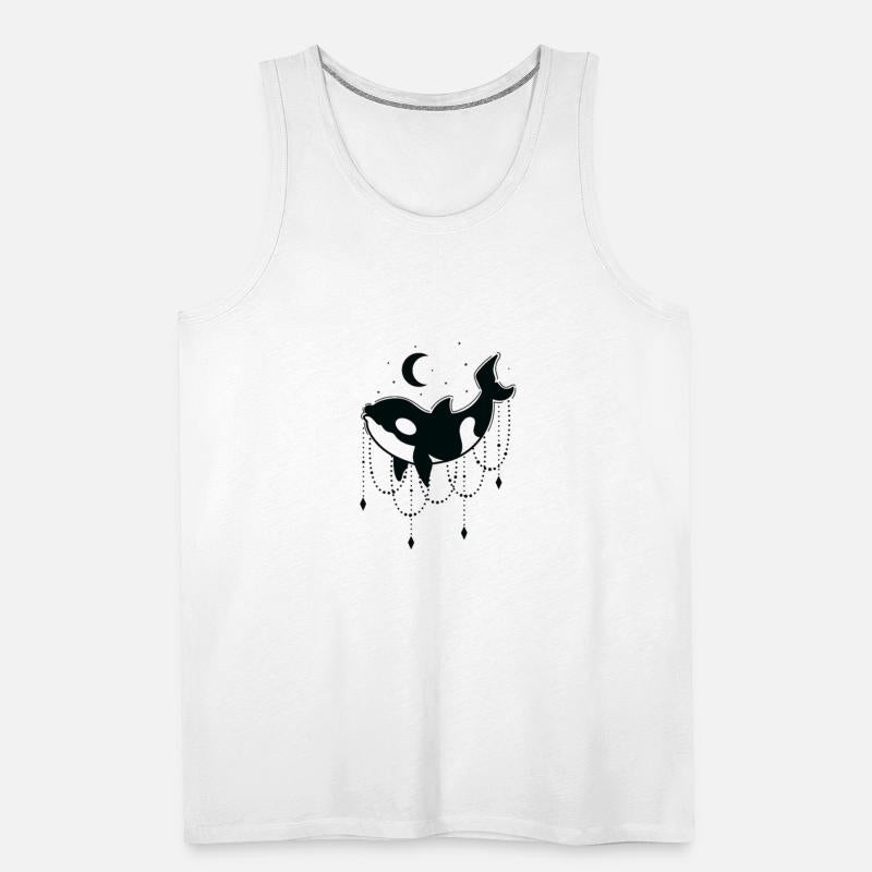 Orca with Chains in front of Moon