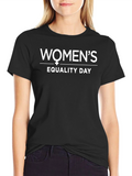 Womens Equality Day Black T-Shirt