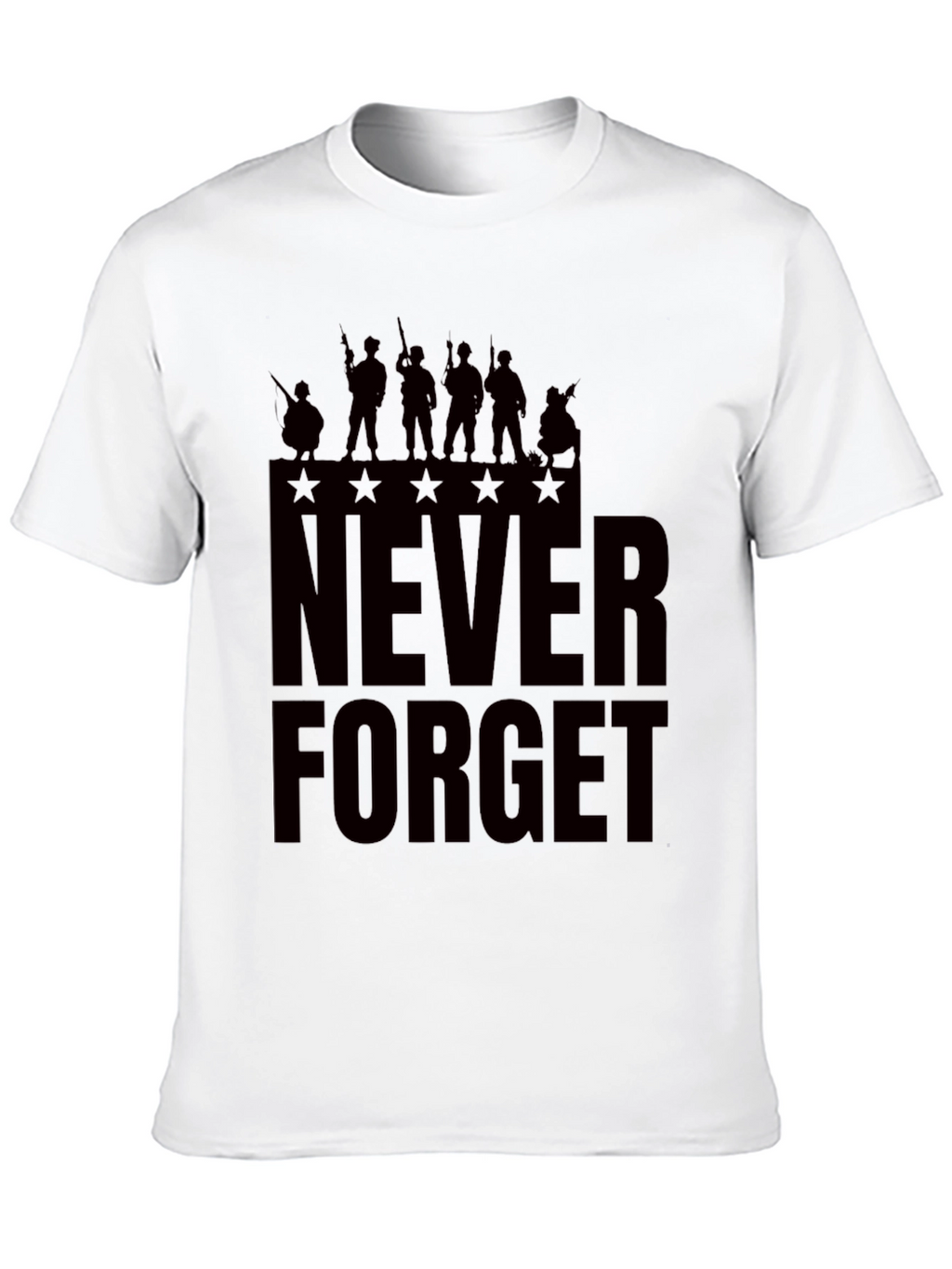 Never Forget Graphic Tee - Patriotic Mens T-Shirt