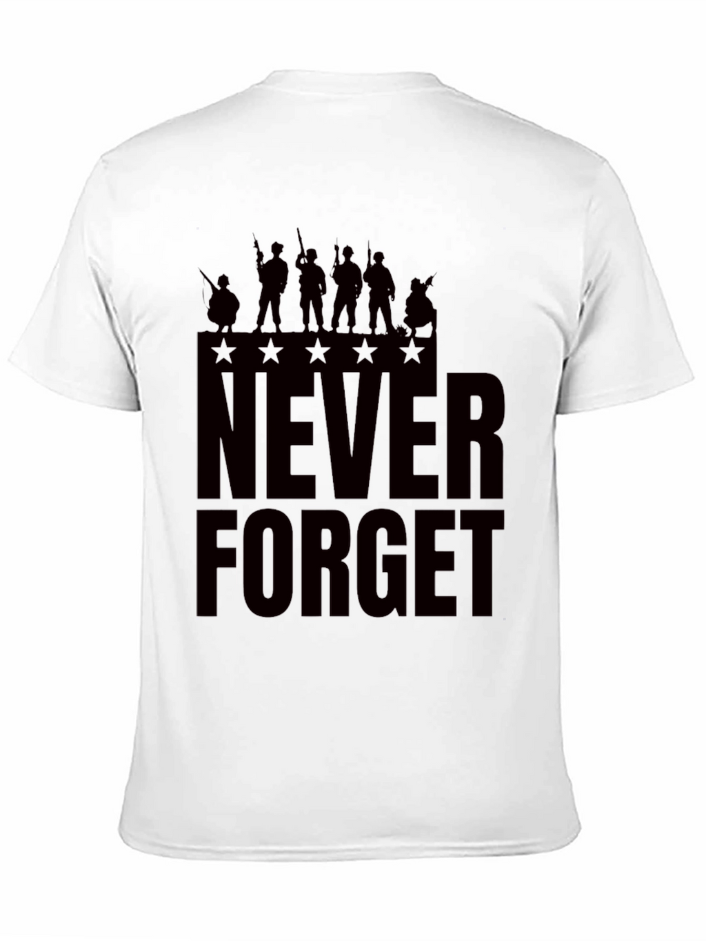 Never Forget Graphic Tee - Patriotic Mens T-Shirt