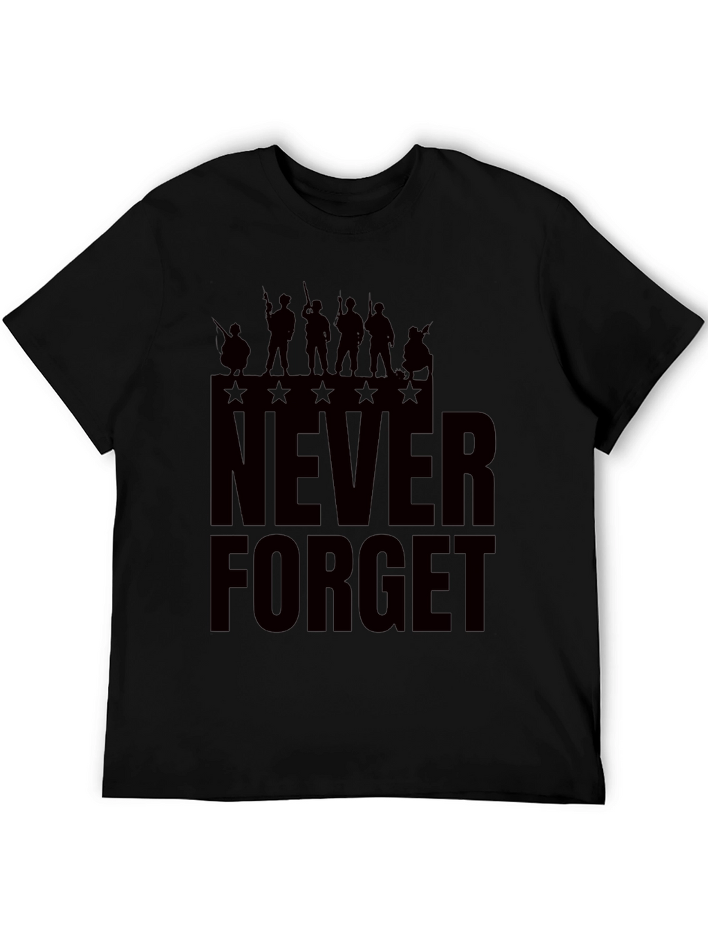 Never Forget Graphic Tee - Patriotic Mens T-Shirt