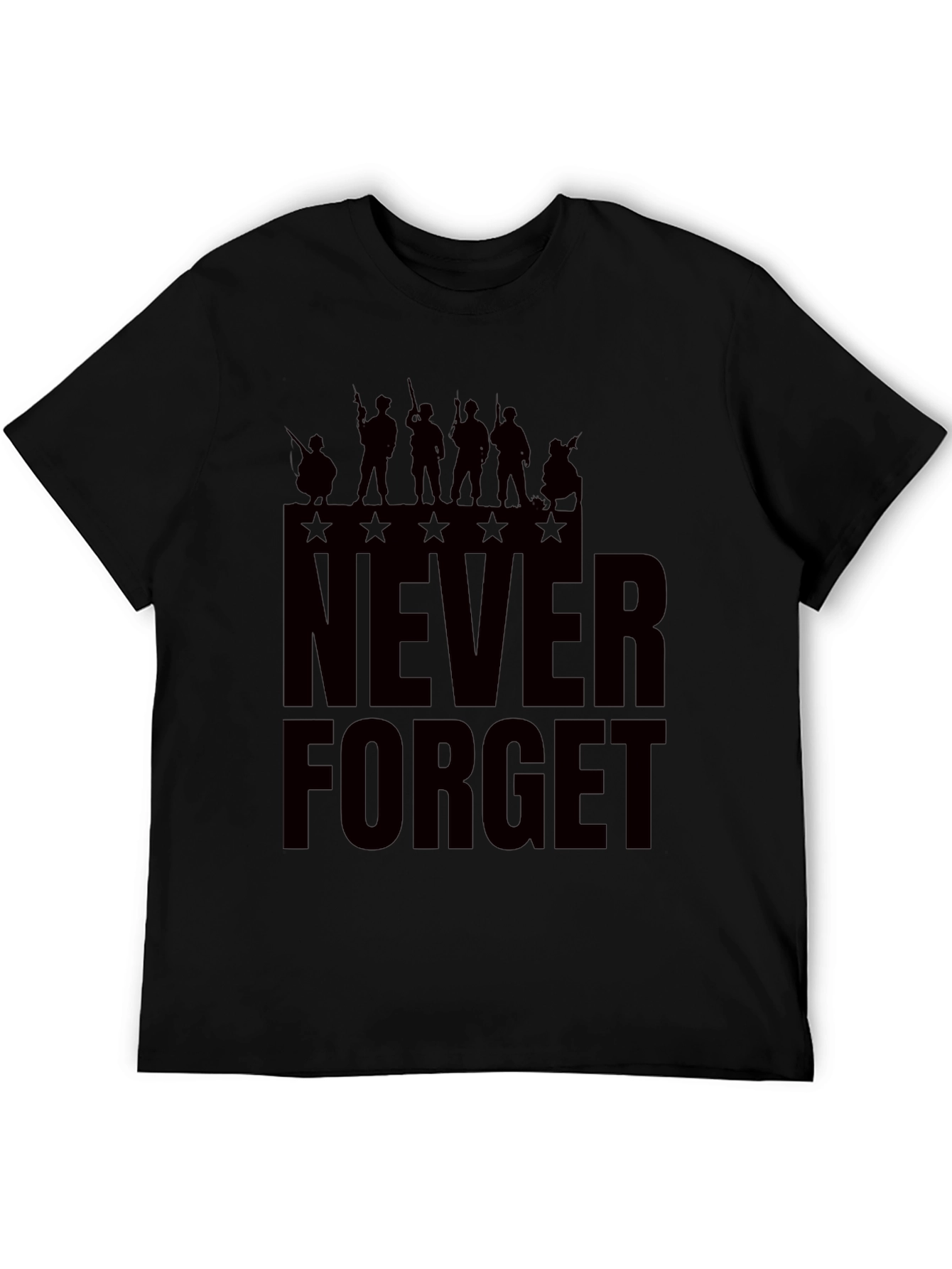 Never Forget Graphic Tee - Patriotic Mens T-Shirt