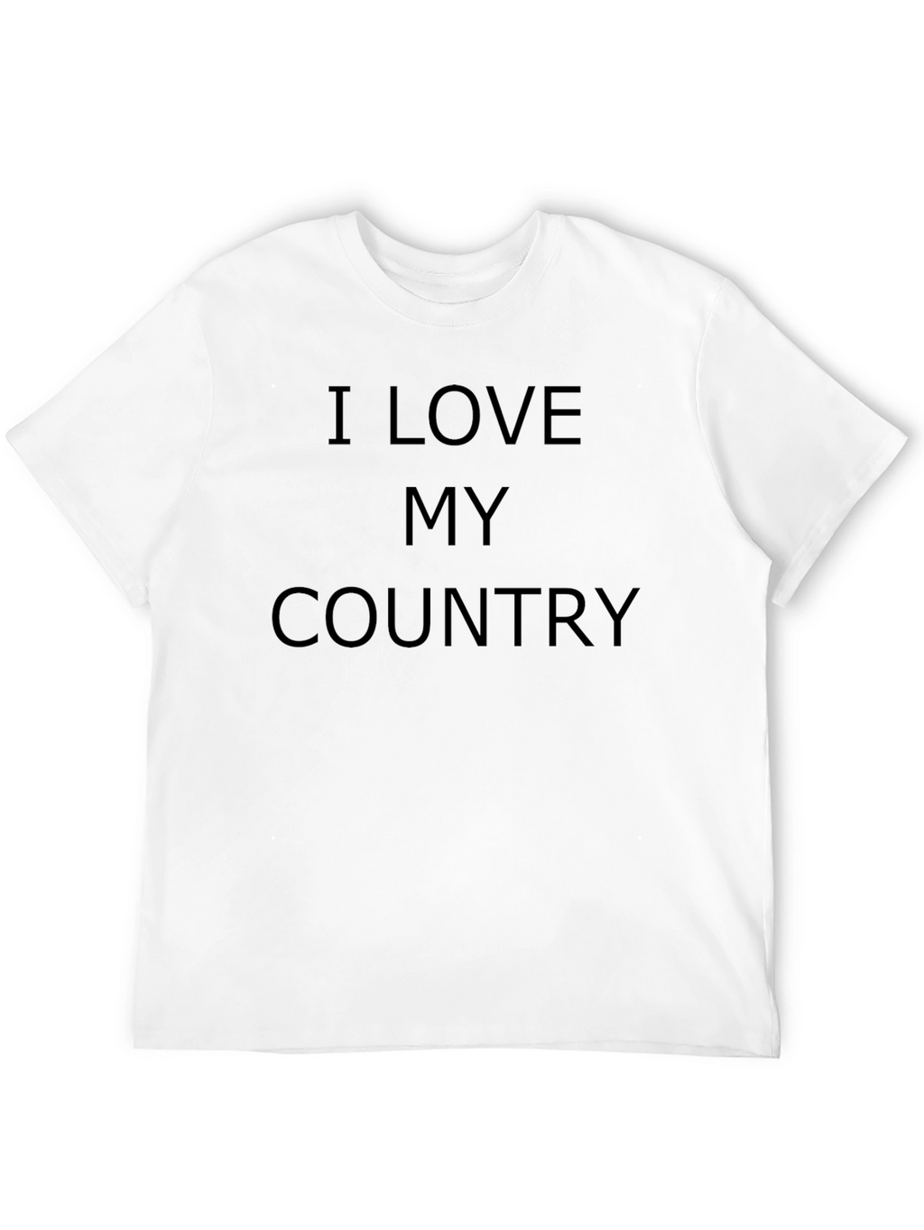 I Love My Country Black T-Shirt