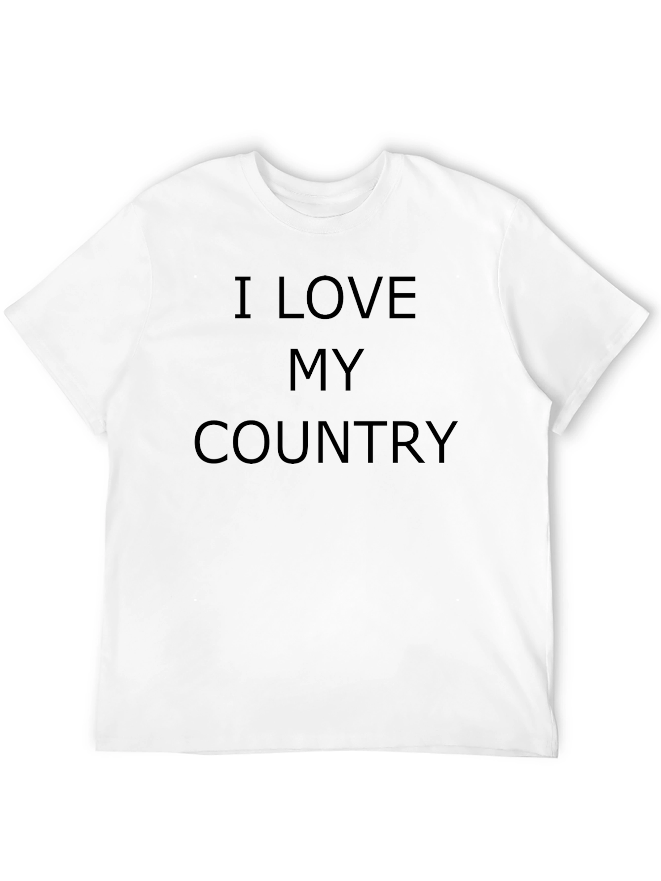 I Love My Country Black T-Shirt