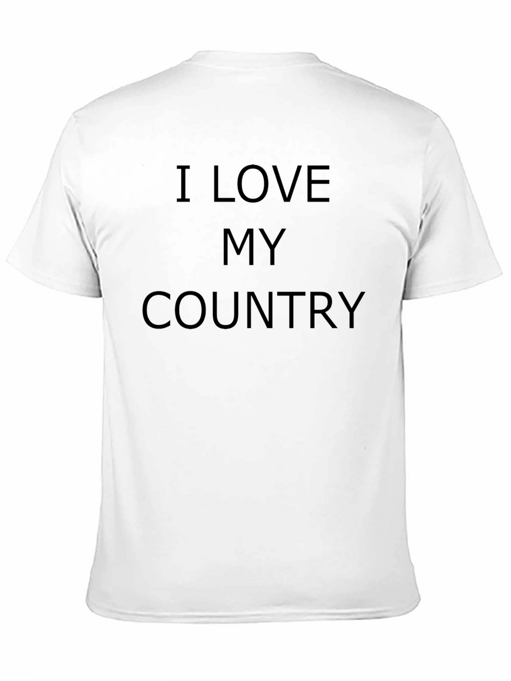 I Love My Country Black T-Shirt