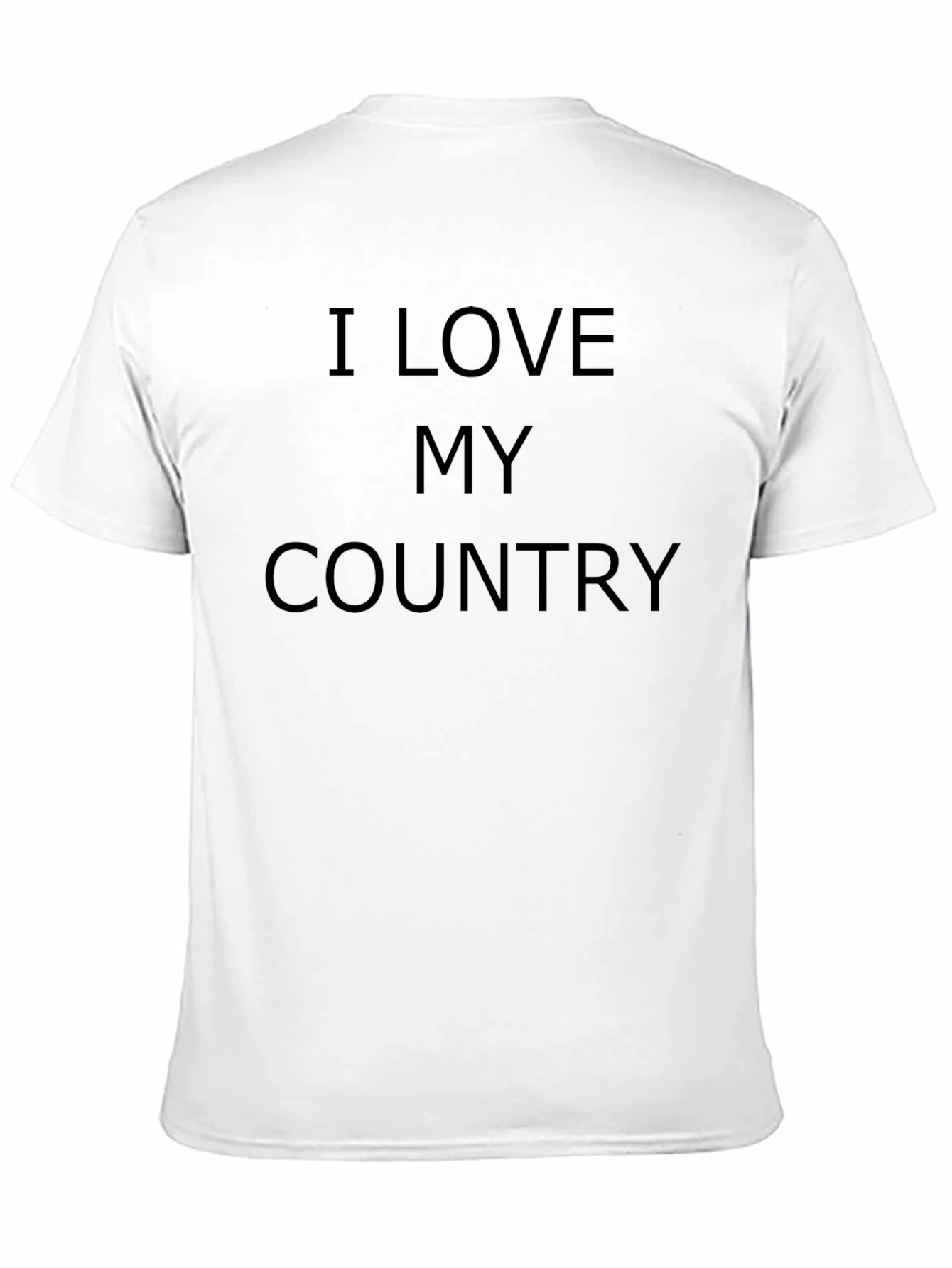 I Love My Country Black T-Shirt
