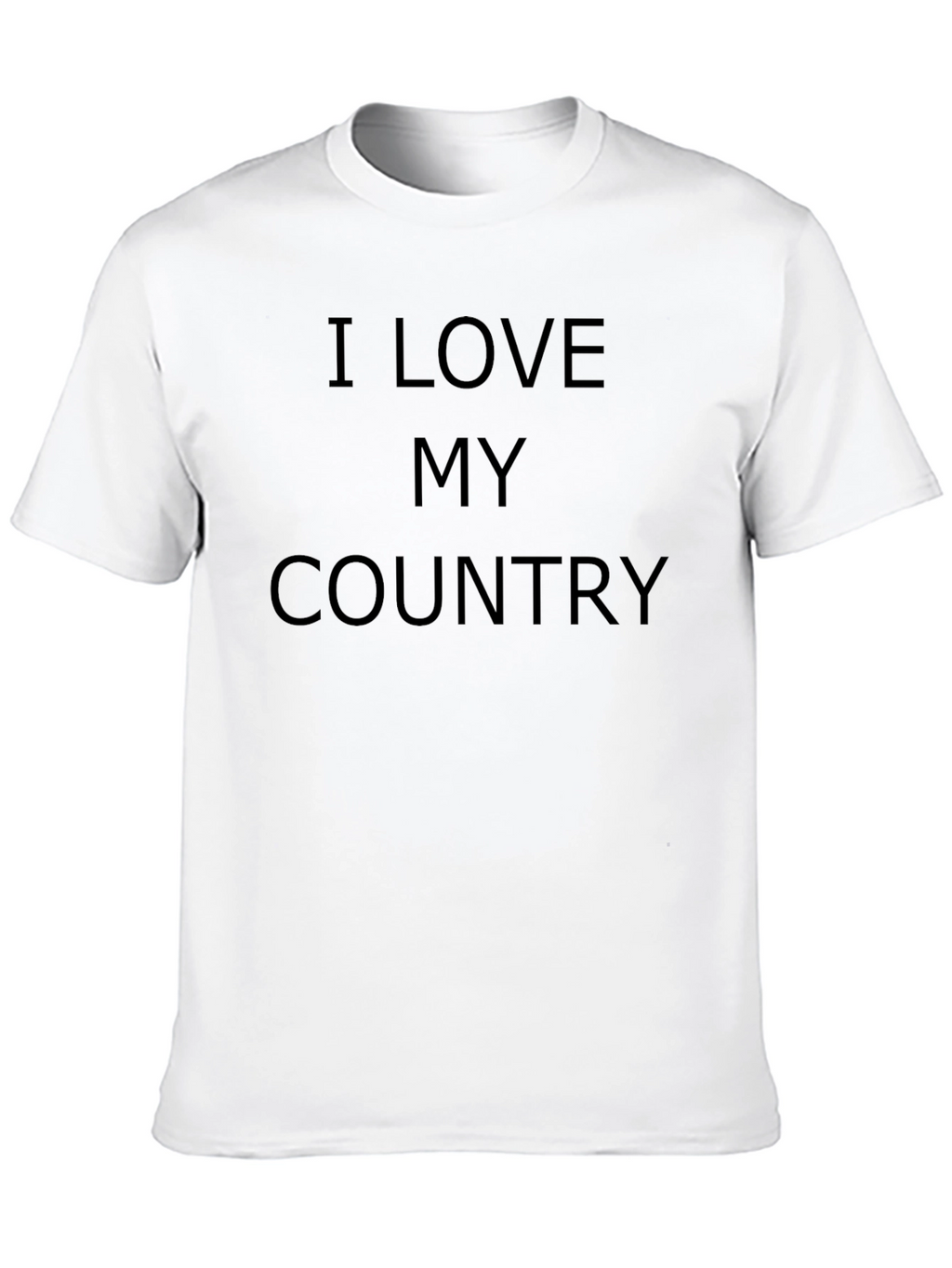 I Love My Country Black T-Shirt