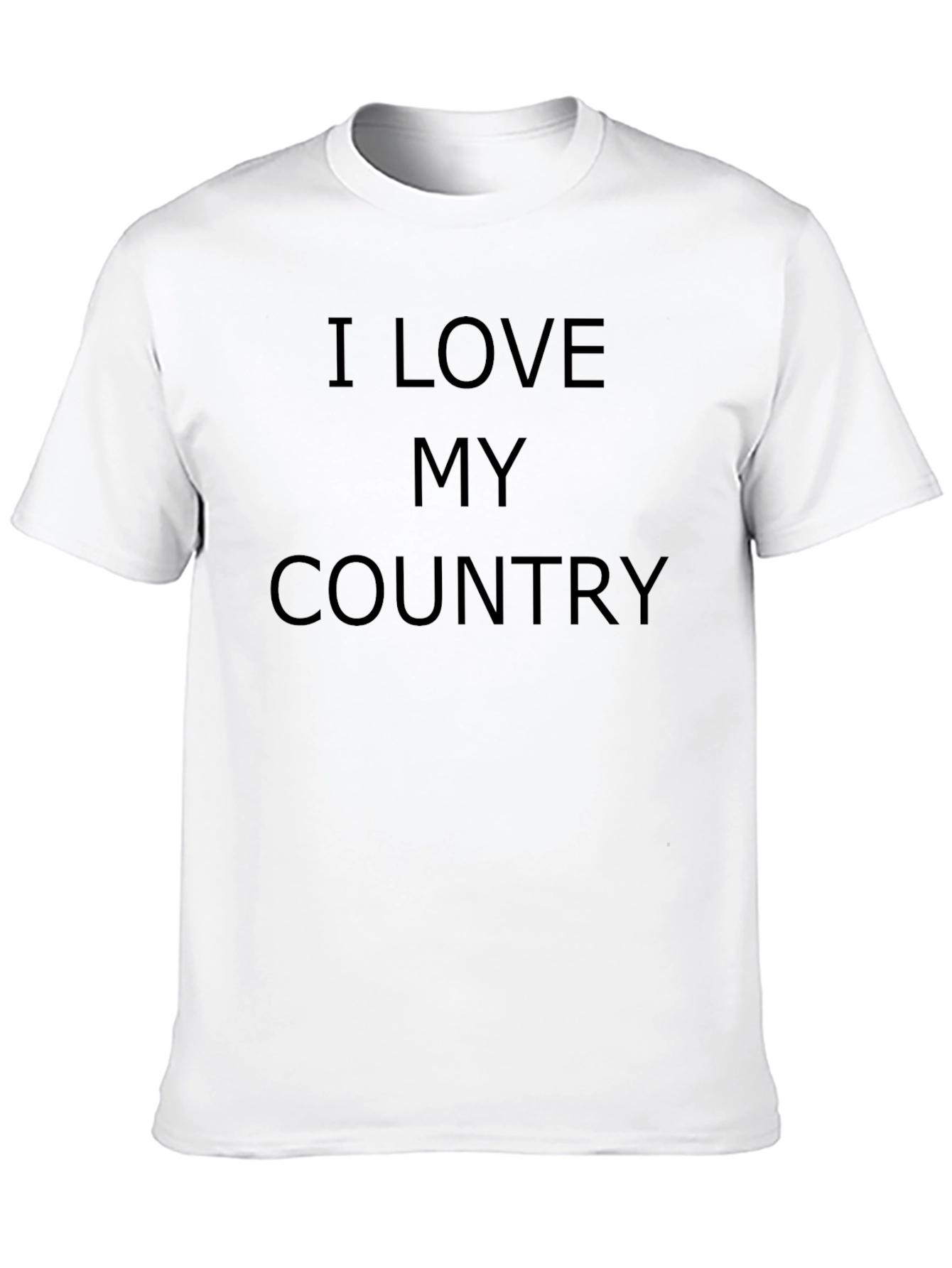 I Love My Country Black T-Shirt