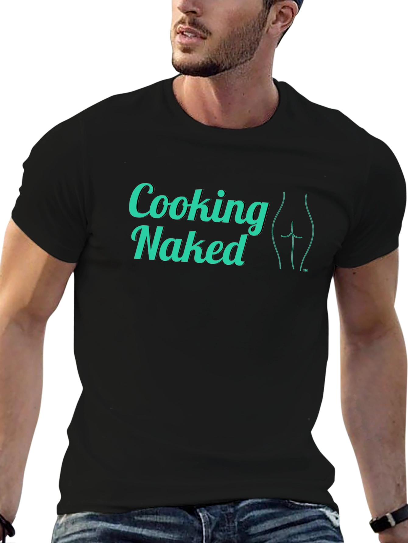 Cooking Naked T-Shirt - Cheeky Graphic Tee