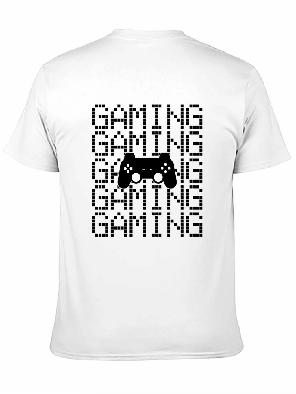 Gaming Pixel Art Black T-Shirt