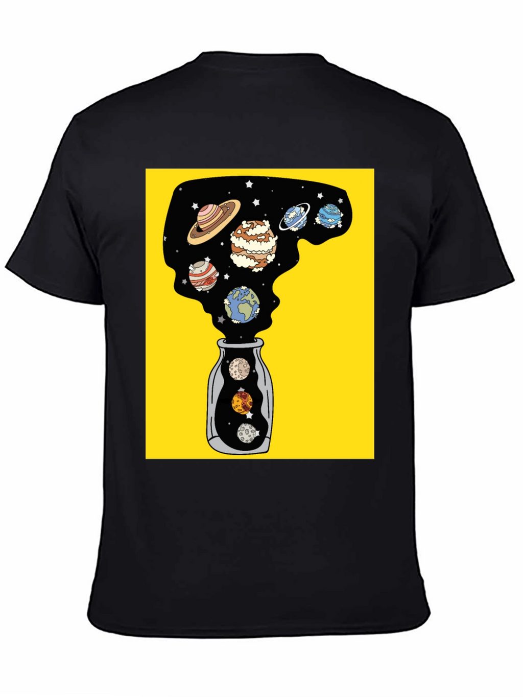 Planets in a Bottle Black Graphic Tee