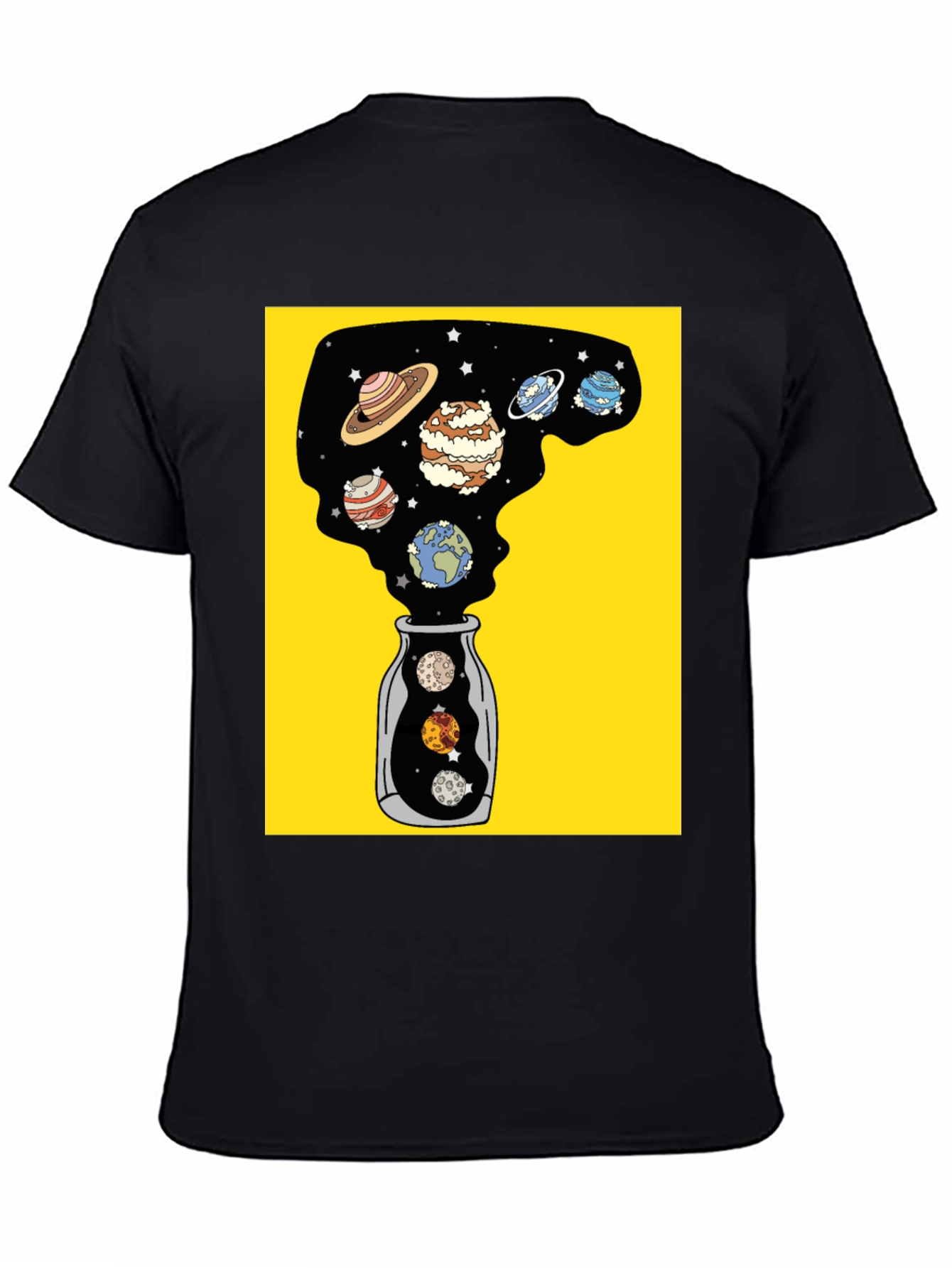 Planets in a Bottle Black Graphic Tee
