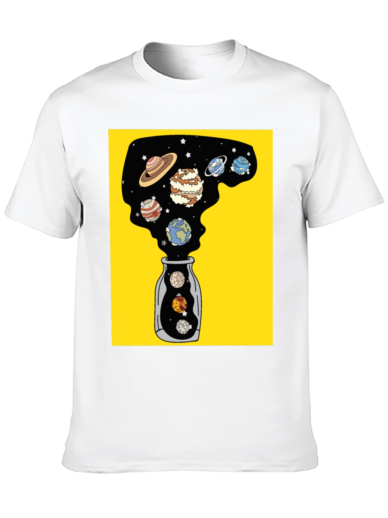 Planets in a Bottle Black Graphic Tee