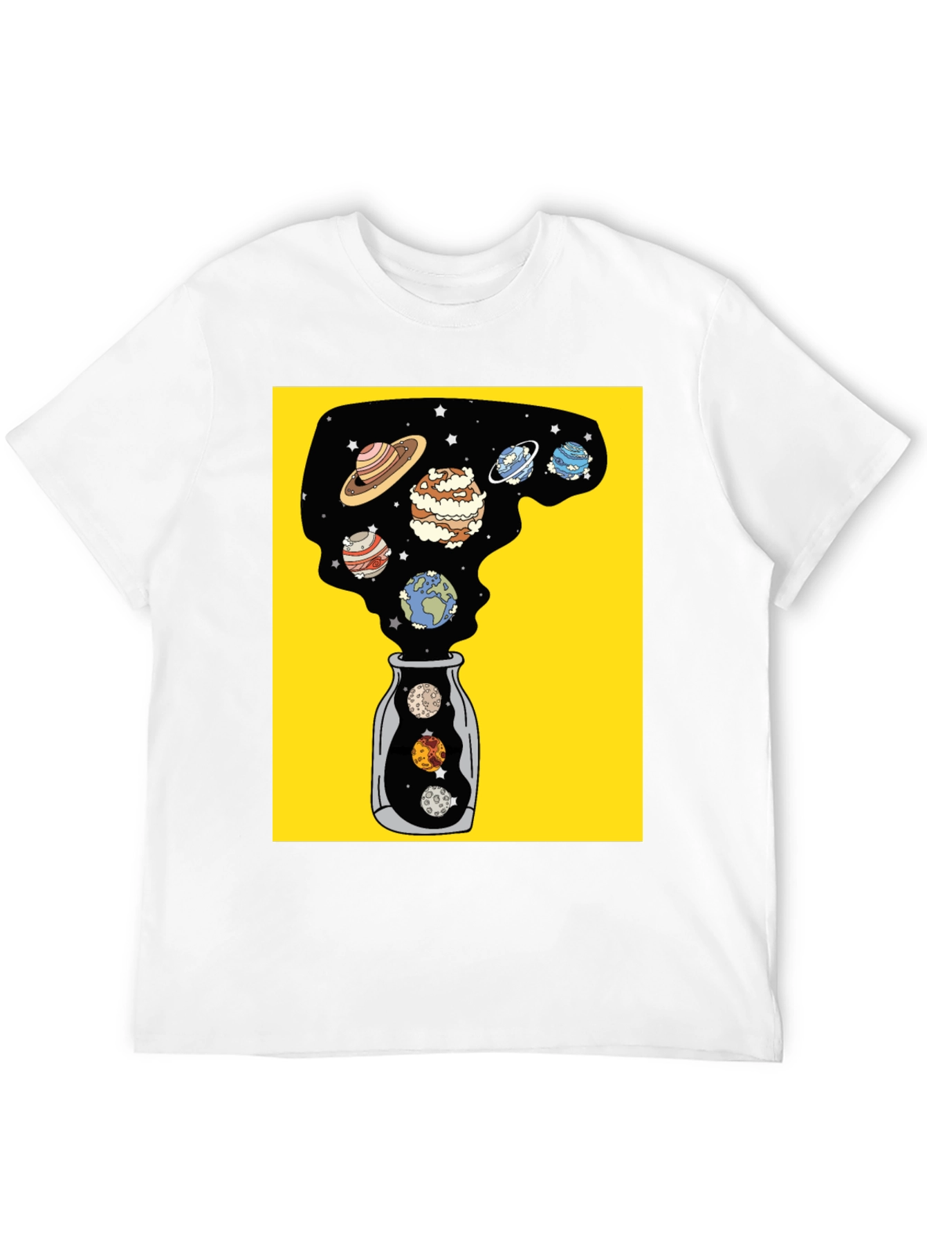 Planets in a Bottle Black Graphic Tee